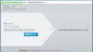 Mozilla Persona screenshot