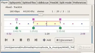 Mp3splt screenshot