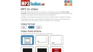MP3Toolbox MP3 to Video screenshot