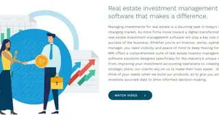 mrisoftware Real estate investment screenshot