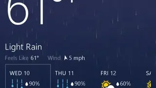 MSN Weather screenshot