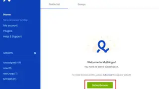 Multilogin screenshot
