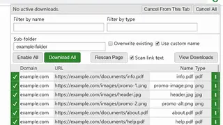 Multiple File Download screenshot