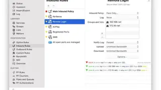 Murus Firewall screenshot