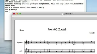 Music21 screenshot