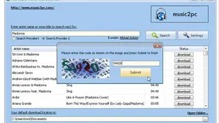 Music2pc screenshot