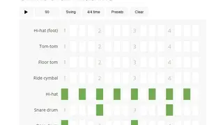 Musicca Online drum machine screenshot