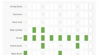 Musicca Online drum machine screenshot