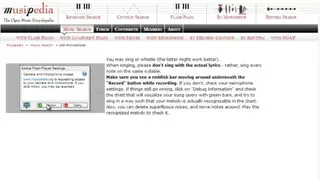 Musipedia screenshot