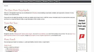 Musipedia screenshot