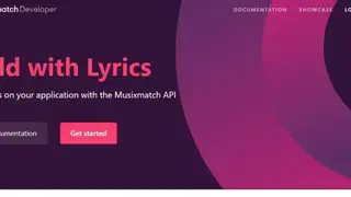 Musixmatch API screenshot