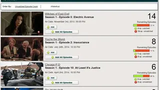 My Episode Calendar screenshot