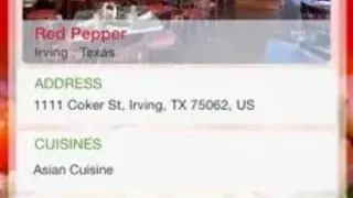 My Restaurant Finder screenshot