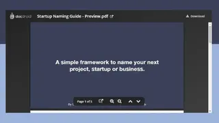 My Startup Name screenshot