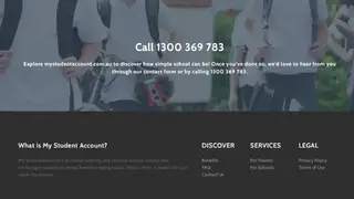 My Student Account screenshot