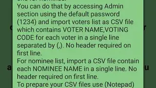 My Vote screenshot