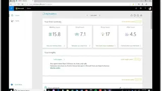 MyAnalytics screenshot