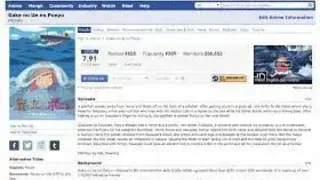 MyAnimeList screenshot