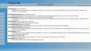MyDefrag screenshot