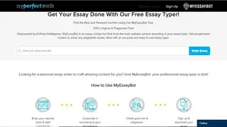 MyEssayBot screenshot