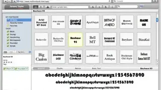 MyFontbook Font Viewer screenshot
