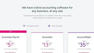 MYOB screenshot
