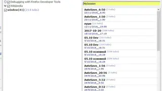 MySessions screenshot