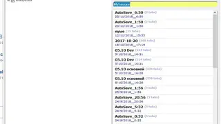 MySessions screenshot