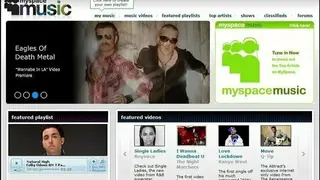MySpace screenshot