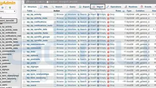 MySQL screenshot