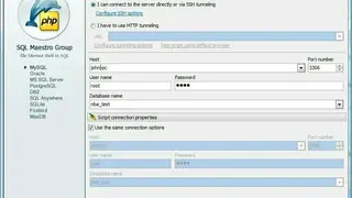MySQL PHP Generator screenshot