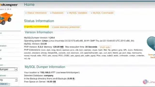 MySQLDumper screenshot