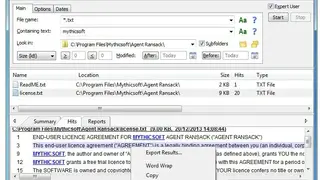 Mythicsoft Agent Ransack screenshot