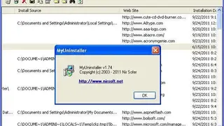 MyUninstaller screenshot