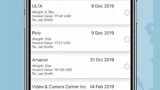 MyUS Global Shipping App screenshot
