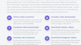 MyVid Online Video Downloader screenshot