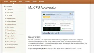 Mz CPU Accelerator screenshot