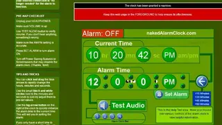 Naked Alarm Clock screenshot