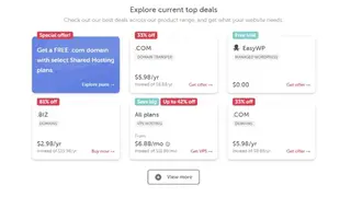 Namecheap screenshot