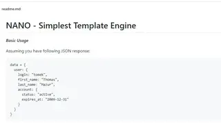 NANO – jQuery Template Engine screenshot
