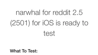 Narwhal screenshot