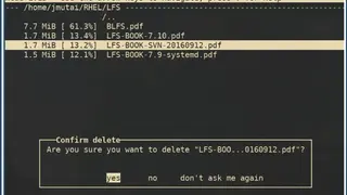 Ncdu screenshot