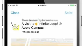 NearbyTweets screenshot