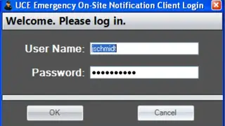 NEC UC Emergency On-Site Notification screenshot
