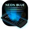 Neon Blue Keyboard Theme