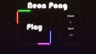 Neon Pong Free Blob Pong screenshot