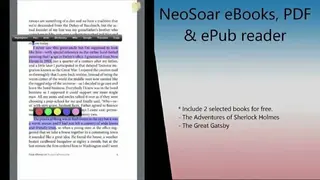 NeoSoar eBooks PDF and ePub reader screenshot