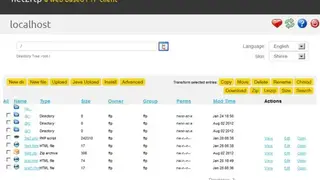 Net2ftp screenshot