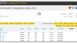 Net2ftp screenshot