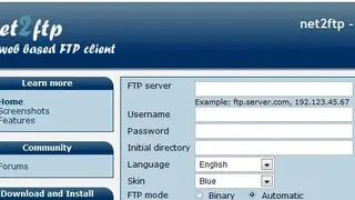 Net2ftp screenshot